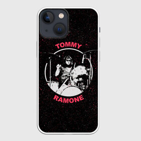 Чехол для iPhone 13 mini с принтом Tommy Ramone в Кировске,  |  | alternative | music | punk | punkrock | ramones | ramons | rock | альтернатива | музыка | панк | панкрок | рамонс | рок