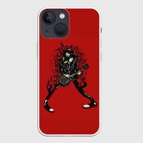 Чехол для iPhone 13 mini с принтом Джонни панкрокер в Кировске,  |  | alternative | music | punk | punkrock | ramones | ramons | rock | альтернатива | музыка | панк | панкрок | рамонс | рок