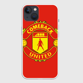 Чехол для iPhone 13 с принтом Камбек Юнайтед это Манчестер юнайтед в Кировске,  |  | 7 | cristiano | manchester united | mu | ronaldo | криштиану рональдо | мю | футбол