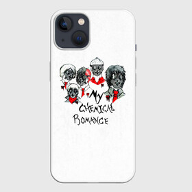 Чехол для iPhone 13 с принтом Группа My Chemical Romance в противогазах в Кировске,  |  | death spells | electric century | gerard way | leathermouth | mcr | my chemical romance | pencey prep | альтернативный | джерард уэй | май кемикал романс | майки уэй | мкр | мой химический роман | мср | мхр | мцр | панк | поп | поппанк | рок