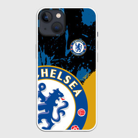 Чехол для iPhone 13 с принтом ЧЕЛСИ   CHELSEA GOLDEN LOGO в Кировске,  |  | blue | chelsea | fc | football | football club | lion | sport | лев | синий | спорт | спортивные | униформа | фирменные цвета | фк | футбол | футбольный клуб | челси