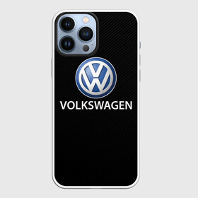 Чехол для iPhone 13 Pro Max с принтом VOLKSWAGEN CARBON в Кировске,  |  | auto | sport | volkswagen | wolksvagen | wolkswagen | авто | автомобиль | автомобильные | бренд | вольцваген | марка | машины | спорт | фольцваген