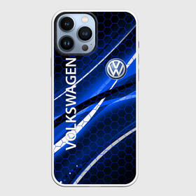 Чехол для iPhone 13 Pro Max с принтом VOLKSWAGEN LOGO SPORT в Кировске,  |  | Тематика изображения на принте: auto | sport | volkswagen | wolksvagen | wolkswagen | авто | автомобиль | автомобильные | бренд | вольцваген | марка | машины | спорт | фольцваген