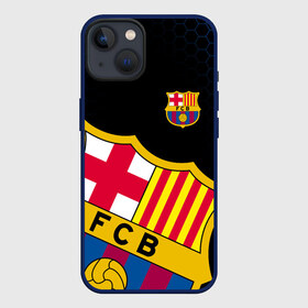 Чехол для iPhone 13 с принтом FC BARCELONA LOGOBOMBING ФИРМЕННЫЕ ЦВЕТА в Кировске,  |  | barca | barcelona | fc barca | барка | барселона