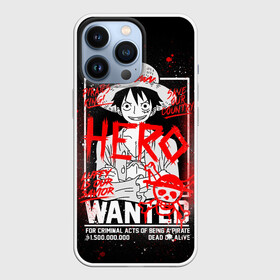 Чехол для iPhone 13 Pro с принтом One Piece: Разыскивается Манки Д Лаффи в Кировске,  |  | anime | hero | monkey d luffy | one piece | wanted | аниме | ванпис | манга | манки д лаффи | манки д луффи | соломенная шляпа