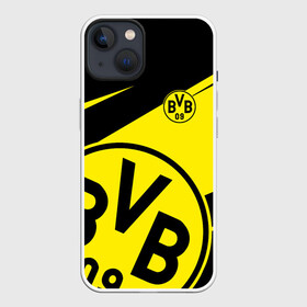 Чехол для iPhone 13 с принтом BORUSSIA BVB 09 LOGO в Кировске,  |  | borussia | bvb | fc | football | football club | sport | боруссия | спорт | спортивные | униформа | фк | футбол | футбольный клуб