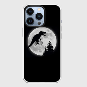 Чехол для iPhone 13 Pro с принтом T REX НА ЛУНЕ в Кировске,  |  | bicycle | bike | fly | moon | rex | trex | tyrannosaur | бикукле | динозаврик | животные | летающий динозавр | луна | на велосипеде на фоне луны | ночной пейзаж | палеонтология | пародия | полёт | прикол | т рекс