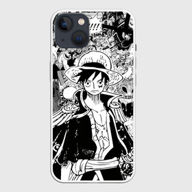 Чехол для iPhone 13 с принтом Ван Пис, One Piece, манга в Кировске,  |  | lucy | luffy monkey | mugiwara | one piece | straw hat | аниме | большой куш | ван пис | ванпис | луффи | манга | одним куском | раскадровка | страницы