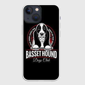 Чехол для iPhone 13 mini с принтом Бассет Хаунд (Basset Hound) в Кировске,  |  | animal | dog | hunter | бассет хаунд | год собаки | гончая собака | друг человека | животное | зверь | кинолог | легавая | охотник | пёс | порода собак | собака бассет хаунд | собаковод | четвероногий