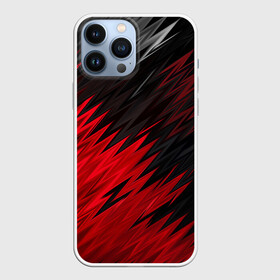 Чехол для iPhone 13 Pro Max с принтом ЧЁРНО КРАСНЫЕ КРАСКИ | RED BLACK STRIPES в Кировске,  |  | abstract | geometry | geometry stripes | grunge | texture | waves | абстракция | брызги | волны | геометрические полосы | геометрия | гранж | краски | текстура