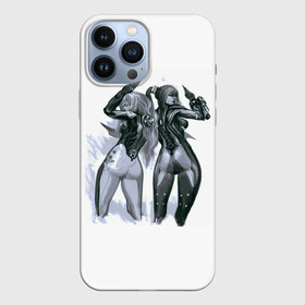 Чехол для iPhone 13 Pro Max с принтом Warframe Sisters в Кировске,  |  | Тематика изображения на принте: броня | будущее | война | девушки | космос