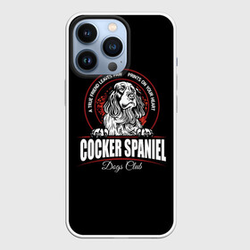 Чехол для iPhone 13 Pro с принтом Кокер Спаниель (Cocker Spaniel) в Кировске,  |  | Тематика изображения на принте: cocker spaniel | dog spaniel | k | английский спаниель | год собаки | друг человека | животное | зверь | кавалер спаниель | кинг чарльз спаниель | кинолог | кокер спаниель | охотничья собака | пёс