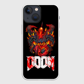 Чехол для iPhone 13 mini с принтом Какодемон | Cacodemon | Doom в Кировске,  |  | cacodemon | demons | devil | doom | doom eternal | doom slayer | демон | демоны | дум | какодемон