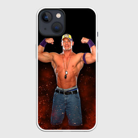 Чехол для iPhone 13 с принтом John Jr в Кировске,  |  | bodybuilding | boxer | cena | hip hop | john cena | rep | rise above hate | superstar | wrestling | wwe | актер | бодибилднр | вве | ввф | джон сина | нво | поднимись над ненавистью | рестлер | рэп | сина | тяжеловес | хип хоп