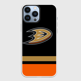 Чехол для iPhone 13 Pro Max с принтом Anaheim Ducks | Анахайм Дакс в Кировске,  |  | anahaim ducks | anaheim | anaheim ducks | ducks | hockey | mighty ducks | nhl | usa | дакс | могучие утята | нхл | спорт | сша | хоккей | шайба