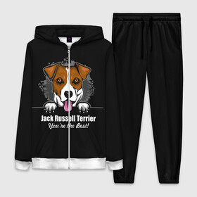 Женский костюм 3D с принтом Джек Рассел Терьер (Jack Russell Terrier) в Кировске,  |  | animal | dog terrier | jack russell terrier | год собаки | джек рассел терьер | друг человека | животное | зверь | кинолог | охотничья собака | пёс | пёсик | собака джек рассел терьер | собаковод | терьер