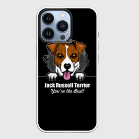Чехол для iPhone 13 Pro с принтом Джек Рассел Терьер (Jack Russell Terrier) в Кировске,  |  | Тематика изображения на принте: animal | dog terrier | jack russell terrier | год собаки | джек рассел терьер | друг человека | животное | зверь | кинолог | охотничья собака | пёс | пёсик | собака джек рассел терьер | собаковод | терьер