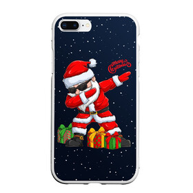 Чехол для iPhone 7Plus/8 Plus матовый с принтом SANTA DABBING в Кировске, Силикон | Область печати: задняя сторона чехла, без боковых панелей | christmas | dab | dabbing | santa | дед мороз | елка | зима | новый год | подарок | рождество | санта | снег | снегурочка | снежинка