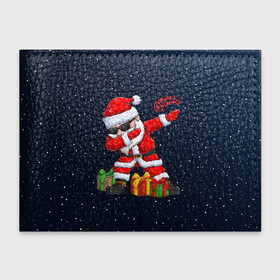 Обложка для студенческого билета с принтом SANTA DABBING в Кировске, натуральная кожа | Размер: 11*8 см; Печать на всей внешней стороне | christmas | dab | dabbing | santa | дед мороз | елка | зима | новый год | подарок | рождество | санта | снег | снегурочка | снежинка