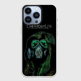 Чехол для iPhone 13 Pro с принтом CHERNOBYLlite на чёрном фоне в Кировске,  |  | Тематика изображения на принте: выживалка | игра | сталкер | стрелялка | чернобль | шутер