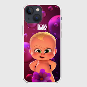 Чехол для iPhone 13 mini с принтом Босс   молокосос в душе в Кировске,  |  | Тематика изображения на принте: baby | boss | boss baby | босс | босс молокосос | маленький босс | малыш | мальчик | молокосос | ребенок