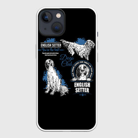 Чехол для iPhone 13 с принтом Английский Сеттер (English Setter) в Кировске,  |  | animal | dog | english setter | hunting dog | setter | английский сеттер | год собаки | друг человека | животное | зверь | кинолог | легавая | охотничья собака | пёс | порода собак | сеттер | собака