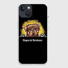 Чехол для iPhone 13 с принтом Бордоский Дог (Dogue de bordeaux) в Кировске,  |  | animal | dog | dogue de bordeaux | dogue de bordeaux mastiff | french mastiff | бордоский дог | год собаки | друг человека | животное | кинолог | пёс | порода собак | собака бордоский мастиф | собаковод | французский мастиф