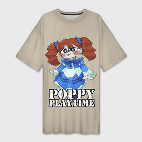 Платье-футболка 3D с принтом КУКЛА ПОППИ  Poppy Playtime в Кировске,  |  | poppy playtime | игра | кукла | монстр | плэйтайм | попи | попи плей тайм | попи плэй тайм | попиплейтам | попиплэйтайм | поппи | поппи плейтайм | поппиплэйтайм | хагги вагги | хаги ваги | хоррор