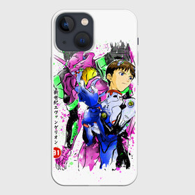 Чехол для iPhone 13 mini с принтом Евангелион: EVA 01 в Кировске,  |  | anime | eva 01 | neon genesis evangelion | nerv | ева 01 | евангелион | мангa | меха | робот | синдзи икарианиме