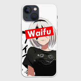 Чехол для iPhone 13 mini с принтом Waifu   2B Nier в Кировске,  |  | 2b | anime girl | nier automata | waifu | waifu material | вайфу | игры