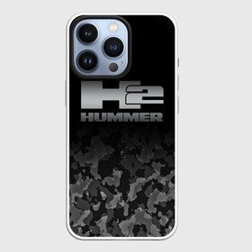 Чехол для iPhone 13 Pro с принтом H2 | HUMMER LOGO в Кировске,  |  | Тематика изображения на принте: auto | h1 | h2 | hammer | hmmwv | hummer | logo | авто | ам | военный | военный автомобиль | лого | логотип | милитари | миллитари | хаки | хамер | хаммер