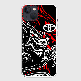 Чехол для iPhone 13 с принтом TOYOTA DRAGON   ТОЙОТА ДРАКОН в Кировске,  |  | camry | corolla | dragon | race | sport | toyota | авто | автомобиль | дракон | камри | корола | спорт | тойота