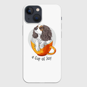 Чехол для iPhone 13 mini с принтом Кавалер Кинг Чарльз Спаниель в Кировске,  |  | dog spa | king charles spaniel | английский спаниель | год собаки | друг человека | животное | зверь | кавалер спаниель | кинг чарльз спаниель | кинолог | кокер спаниель | охотничья собака | пёс