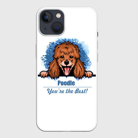 Чехол для iPhone 13 с принтом Собака Пудель (Poodle) в Кировске,  |  | dog | dog poodle | m | miniature poodle | poodle | poodle puppies | royal poodle | белый пудель | год собаки | друг человека | животное | зверь | карликовый пудель | кинолог | королевский пудель | мини пудель | пёс | пудель