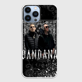 Чехол для iPhone 13 Pro Max с принтом BANDANA 1 в Кировске,  |  | bandana | bbt | big baby tape | kizaru | rap | trap | бандана | ббт | биг бейби тейп | кизару | реп | треп