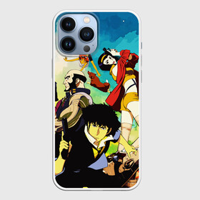 Чехол для iPhone 13 Pro Max с принтом Cowboy Bebop All в Кировске,  |  | corgi | cowboy bebop | ed | edd | edward | edward wong | ein | fei | fei valentain | jet | jet black | spike | spike spiegel | аниме | боевик | вестер | детектив | джет | джет блэк | ед | ен | иен | ковбой бибоп | корги | космический | манга | спайк | спа