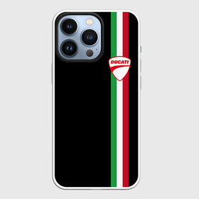 Чехол для iPhone 13 Pro с принтом DUCATI MOTOCYCLE ITALY LINE в Кировске,  |  | ducati | italy | moto | motocycle | racing | sport | дукати | италия | мото | мотоспорт | мотоцикл | рейсинг | спорт