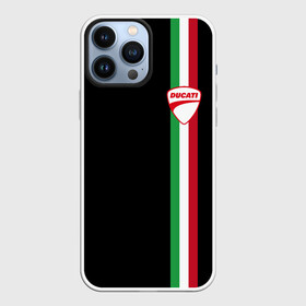 Чехол для iPhone 13 Pro Max с принтом DUCATI MOTOCYCLE ITALY LINE в Кировске,  |  | Тематика изображения на принте: ducati | italy | moto | motocycle | racing | sport | дукати | италия | мото | мотоспорт | мотоцикл | рейсинг | спорт