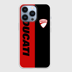 Чехол для iPhone 13 Pro с принтом DUCATI BLACK RED BACKGROUND в Кировске,  |  | ducati | italy | moto | motocycle | racing | sport | дукати | италия | мото | мотоспорт | мотоцикл | рейсинг | спорт