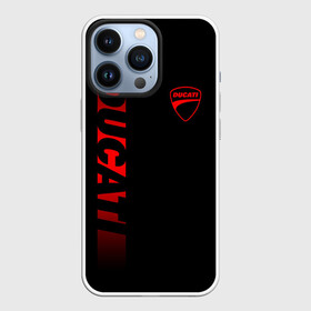 Чехол для iPhone 13 Pro с принтом DUCATI BLACK RED LINE в Кировске,  |  | ducati | italy | moto | motocycle | racing | sport | дукати | италия | мото | мотоспорт | мотоцикл | рейсинг | спорт