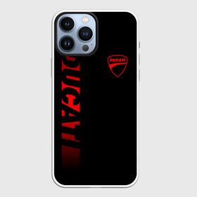 Чехол для iPhone 13 Pro Max с принтом DUCATI BLACK RED LINE в Кировске,  |  | ducati | italy | moto | motocycle | racing | sport | дукати | италия | мото | мотоспорт | мотоцикл | рейсинг | спорт