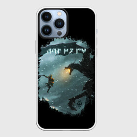 Чехол для iPhone 13 Pro Max с принтом TES SKYRIM FIGHT DRAGON в Кировске,  |  | dovahkiin | dragon | dragonborn | fus ro dah | oblivion | rpg | skyrim | tes | tes 5 | tes skyrim | tes v | the elder scrolls | the elder scrolls skyrim | we know | докавин | дракон | мы знаем | обливион | рпг | скайрим | фус ро дах