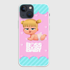Чехол для iPhone 13 mini с принтом Baby boss girl в Кировске,  |  | baby | boss | boss baby | босс | босс молокосос | маленький босс | малыш | мальчик | молокосос | ребенок