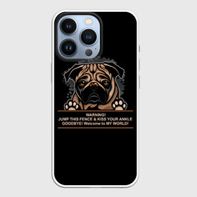 Чехол для iPhone 13 Pro с принтом Собака Мопс в Кировске,  |  | bulldog | pug | pug dog | pug puppies | бульдог | год собаки | друг человека | дружные мопсы | дядя мопс | животное | зверь | кинолог | мопс | пёс | порода собак | собака боксёр | собака мопс | собаковод | четвероногий