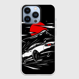 Чехол для iPhone 13 Pro с принтом Тойота супра mark 4 при красной луне Toyota supra в Кировске,  |  | a80 | ae86 | camry | car | fast furious | jdm | mark 4 | toyota | а80 | камри | марк | машина | супра | тоёта | форсаж