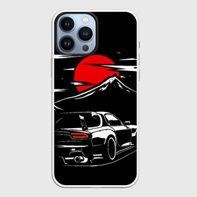 Чехол для iPhone 13 Pro Max с принтом MAZDA RX 7 | Мазда  при свете красной луны в Кировске,  |  | car | drift | initinial d | mazda | mazda z | rx 7 | rx7 | дрифт | мазда | машина