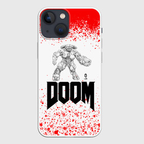 Чехол для iPhone 13 mini с принтом BOSS | FAN ART в Кировске,  |  | cyber demon | cyberdemon | demons | devil | doom | doom eternal | doom slayer | hell | ад | демон | демоны | дум | кибер демон | кибердемон