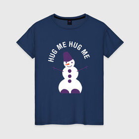 Женская футболка хлопок с принтом Снеговик 2022 в Кировске, 100% хлопок | прямой крой, круглый вырез горловины, длина до линии бедер, слегка спущенное плечо | ведро | ёлка | зима | морковь | новый год 2023 | праздник 2022 | снег | снеговики | хлопушки