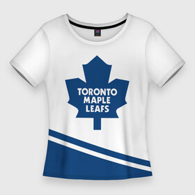 Женская футболка 3D Slim с принтом Toronto Maple Leafs  Торонто Мейпл Лифс в Кировске,  |  | hockey | maple leafs | nhl | toronto | toronto maple leafs | usa | мейпл лифс | нхл | спорт | сша | торонто | торонто мейпл лифс | хоккей | шайба
