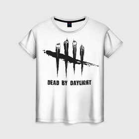 Женская футболка 3D с принтом DEAD BY DAYLIGHT (FLO) в Кировске, 100% полиэфир ( синтетическое хлопкоподобное полотно) | прямой крой, круглый вырез горловины, длина до линии бедер | популярное | психоделика | смысл | хайп | чепер